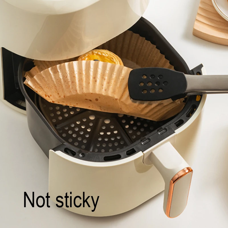 AIUDO Food Grade 16Cm 20Cm High Temperature Resistant 100 Pcs Non-Stick Air Fryer Disposable Paper for Air Fryer