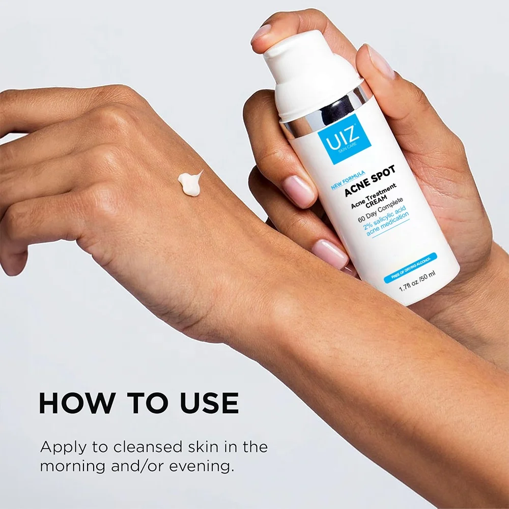 Private Label Natural Acne Cream Skin Care Repair Anti Acne Pimple Removal Salicylic Acid Cream