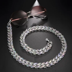 Pearl-White Acrylic Sunglasses Chain Women Lanyard Glasses Chain Straps Anti-slip Eyeglasses Accessories Neck Holder