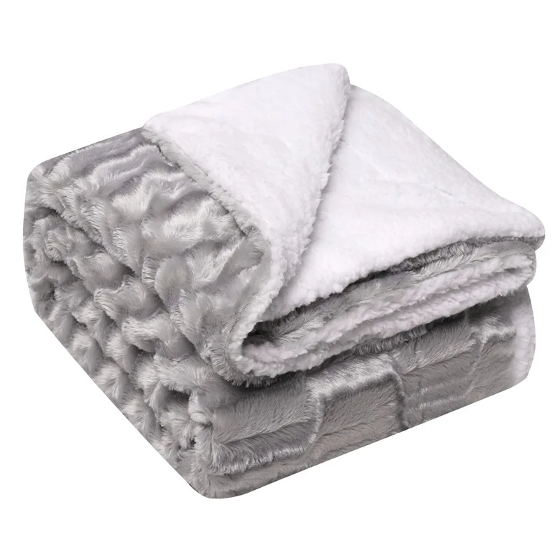 PV Velvet Fleece Sherpa Throw Blank Sublimation Blanket Blank Blanket Sublimation Sublimation Blankets