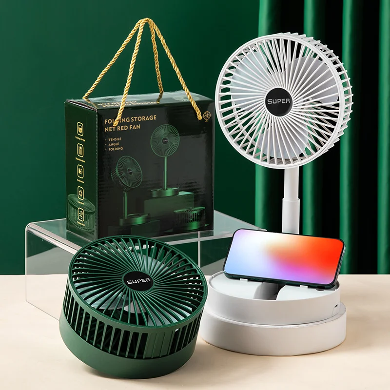 High Quality Multi-functional Phone Stand Cross Border Portable Fan Programmable USB Rechargeable Electric Fan Wholesale Price