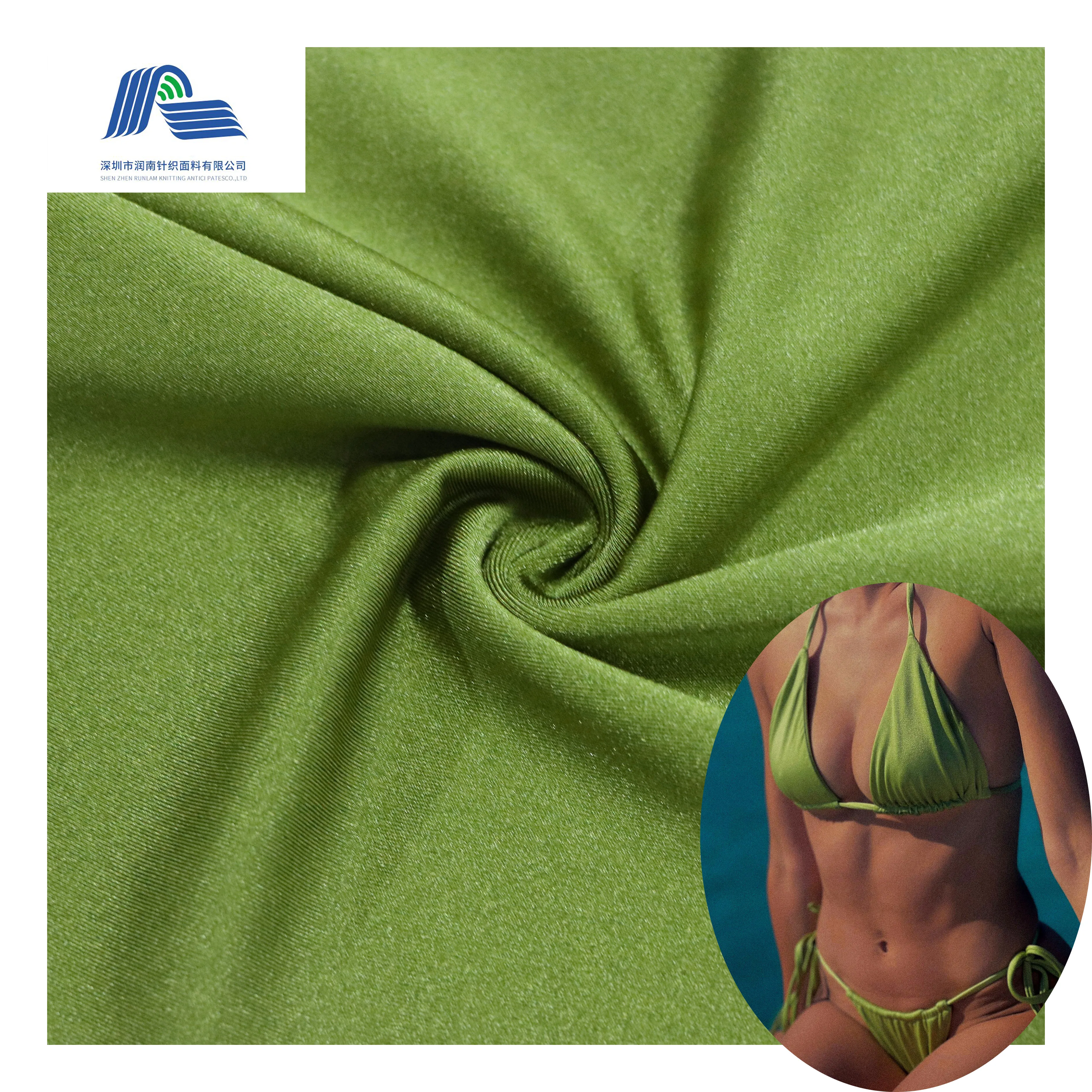 2022 Hot-sale jersey wrap knitting 170gsm shiny 83 polyamide 17 spandex swimwear luxury fabric