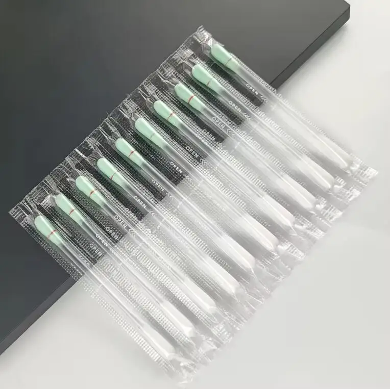 OEM Custom Logo Oil Free Eye Eyeshadow Cleaning Makeup Remover Swab Liquid Filled Cotton Swab