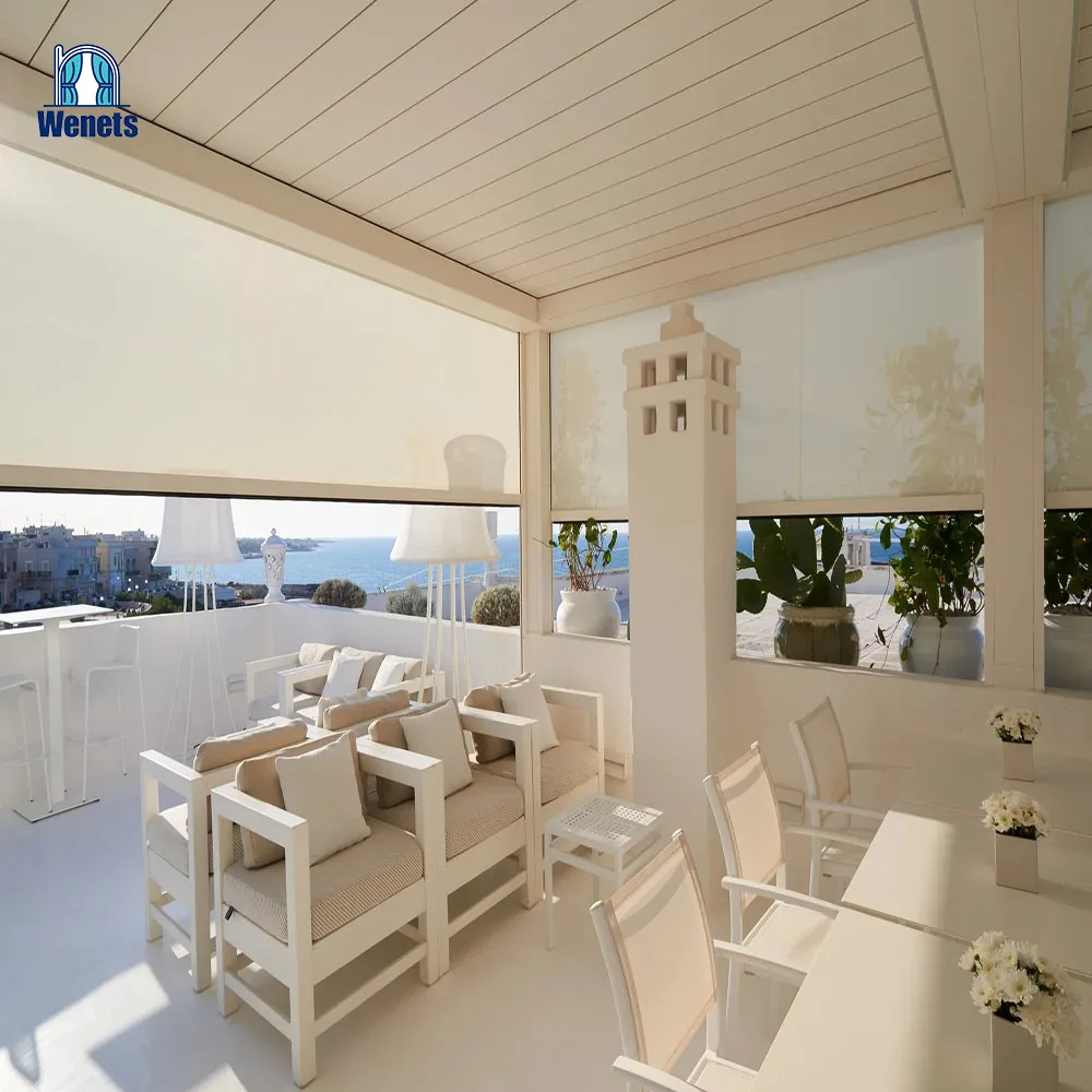 Smart Control  Anti-mosquito and Rainproof Blackout Zip Outdoor Roller Blind