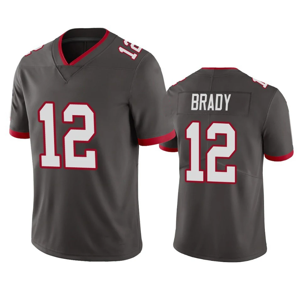 Youth 12 Tom Brady 87 Rob Gronkowski Kids American Football Jersey Stich S-5XL