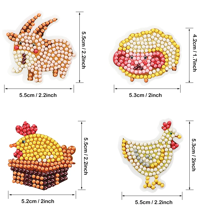 Новое поступление, милые интересные картинки с животными, креативные подарки ручной работы, алмазная живопись, наклейки