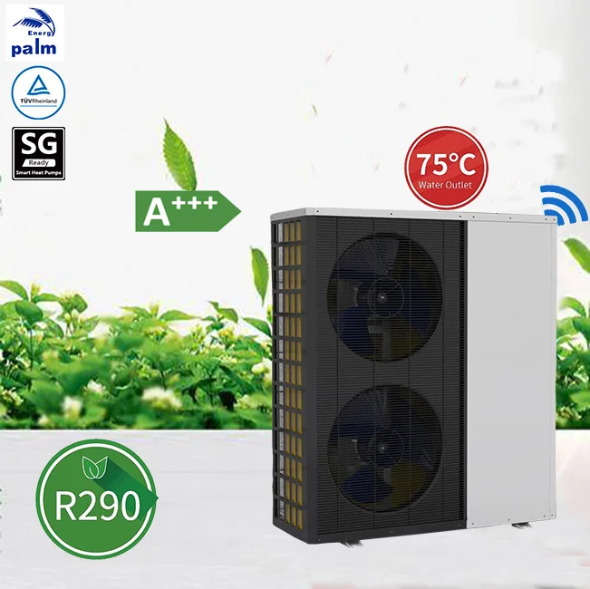 A+++ high temperature 75C R290 wrmepumpe heat pump monoblock heat pump water heater with wifi SG ready
