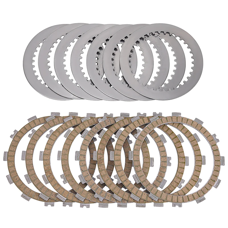 15pcs Motorcycle Paper based Friction Steel Clutch Plates For Kawasaki KX250F KX 250 F 2004-2007 13088-0018 13089-013