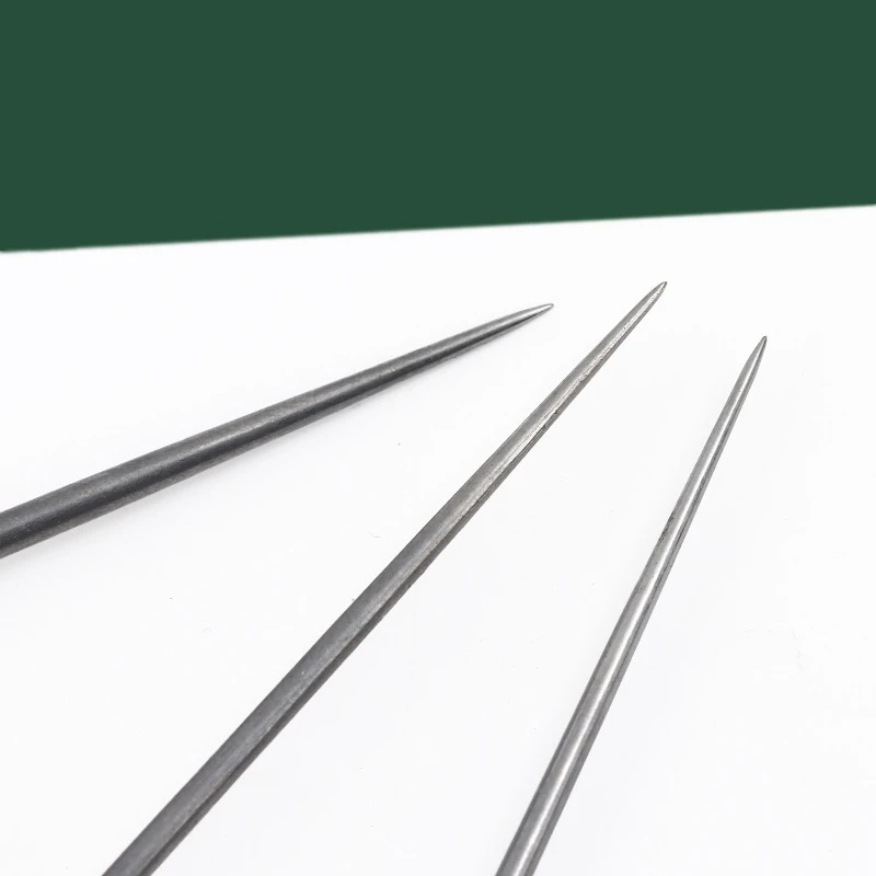 Factory Wholesale Professional Sewing Tools Needle Leather Wood Handle Awl For Stitching