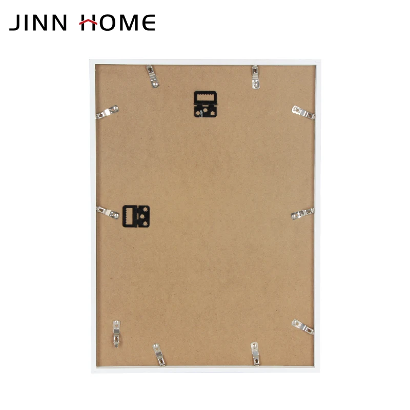 Jinn Home 30x40 белая деревянная фоторамка матовая тонкая граница настенная настраиваемый логотип сублимационный Железный Декор