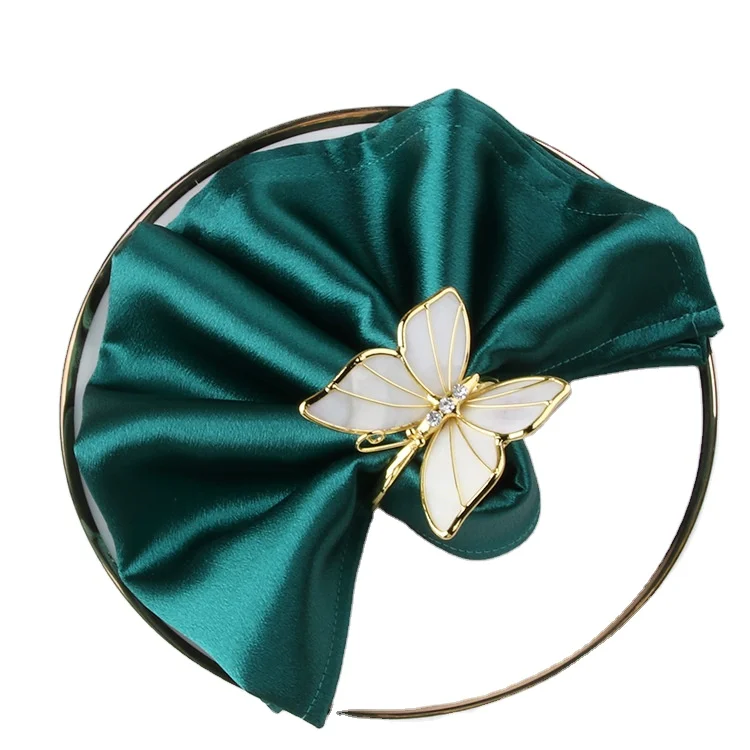 Free Sample Restaurant Kitchen Dining Wedding Emerald Green Dinner Table Linen Napkins