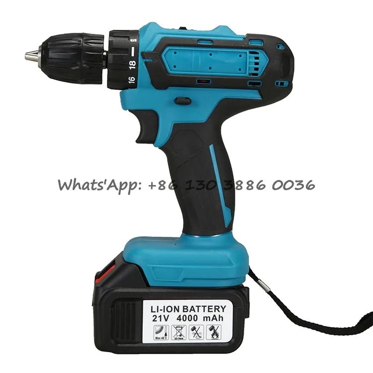 Factory Price 21V Cordless Power Tools 320N.M Electric Wrench 26mm Lithium Hammer Drill Brushless Motor Impact Drill Set