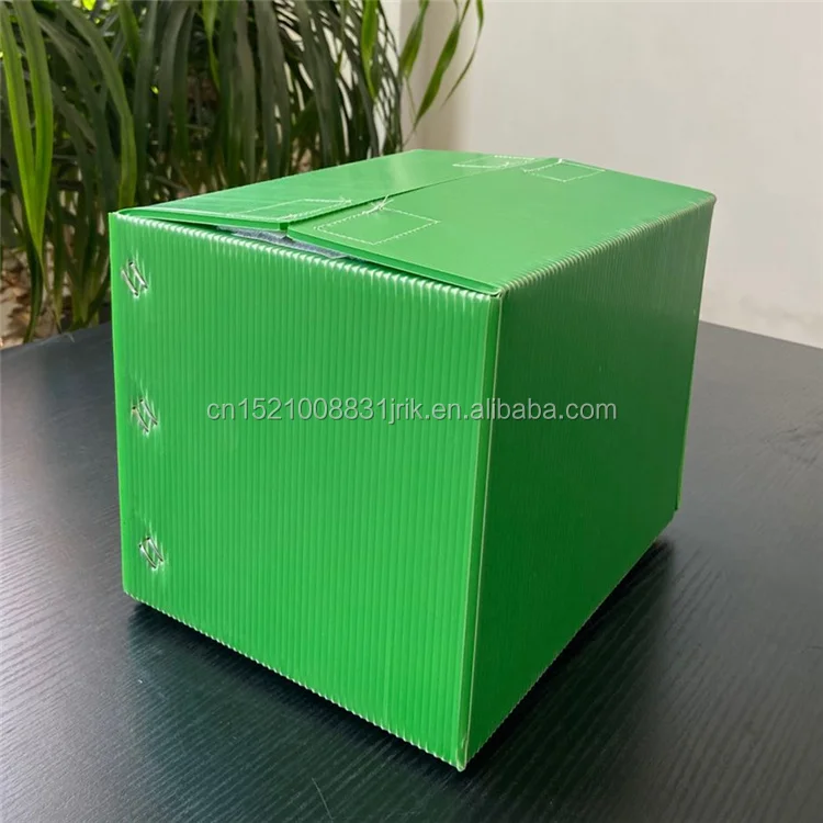 Stackable PP Corrugated Honeycomb Plastic Folding Storage Turnover Boxes Flute Board Boxes/Impraboard Pradan Box With Magictape