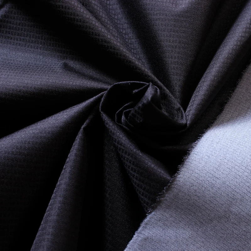 Eco-friendly  100%  Recycle Polyester RPET Pongee Fabric 240T Polyester Pongee Dobby Fabric Pu Milky Coated  for jacket awning