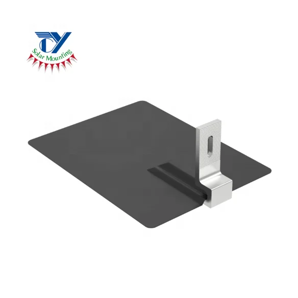 Solar Flashing Plate and U foot Combination for Asphalt Shingle Roof