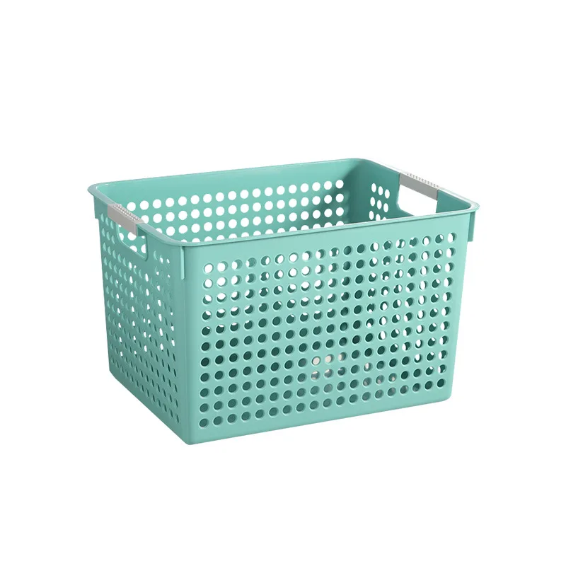 Multifunction High Capacity Organizer Storage Bathroom Ware Cloth Cosmetics Fresh Fruit Vegetable Bins Pp Storage Basket