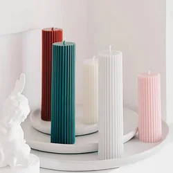 DGC Factory popular selling soy wax tapered pillar candle DIY home decoration long stick colorful table candle