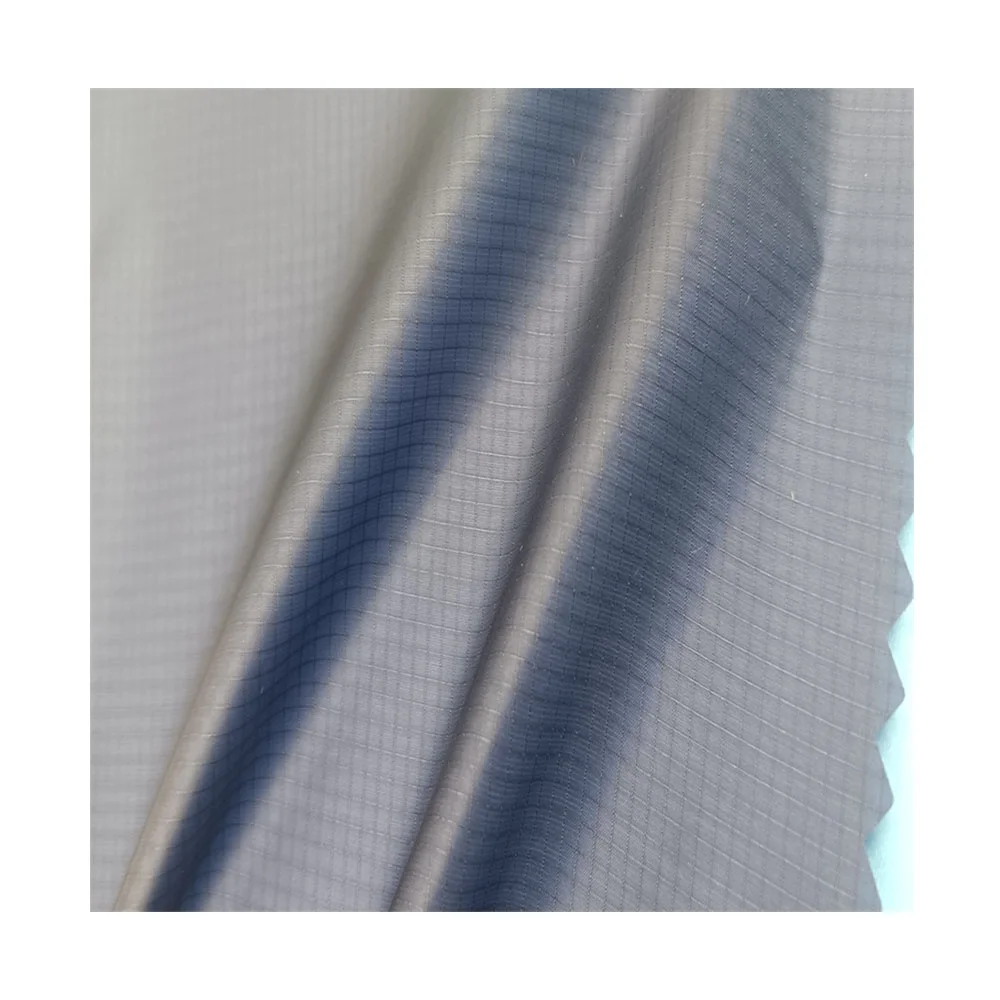 10d 500T high tenacity waterproof downproof DWR breathable Glossy Ripstop nylon taffeta fabric for clothing hammock under quilt