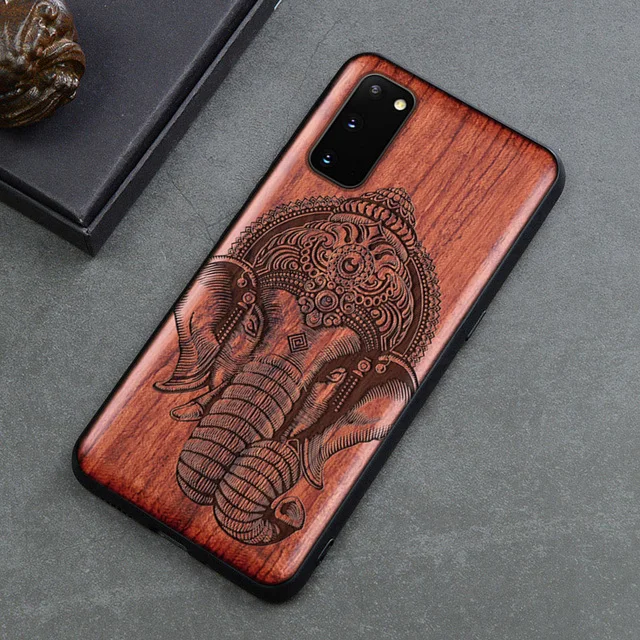 Natural Real Wood Wooden TPU Case For Samsung Galaxy Note 20 Ultra S20 S21 Ultra S20 FE S10 Plus Case Cover Phone Shell Skin Bag