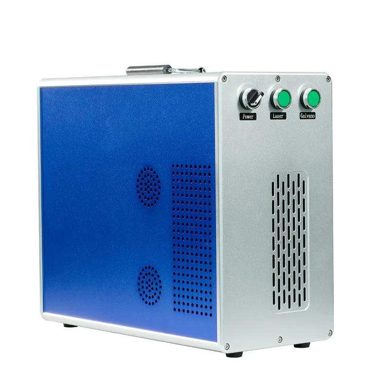 Portable fast speed fiber laser machine 20w 30w 50w for iron silver jewelry cutting photo fiber laser engraving machines