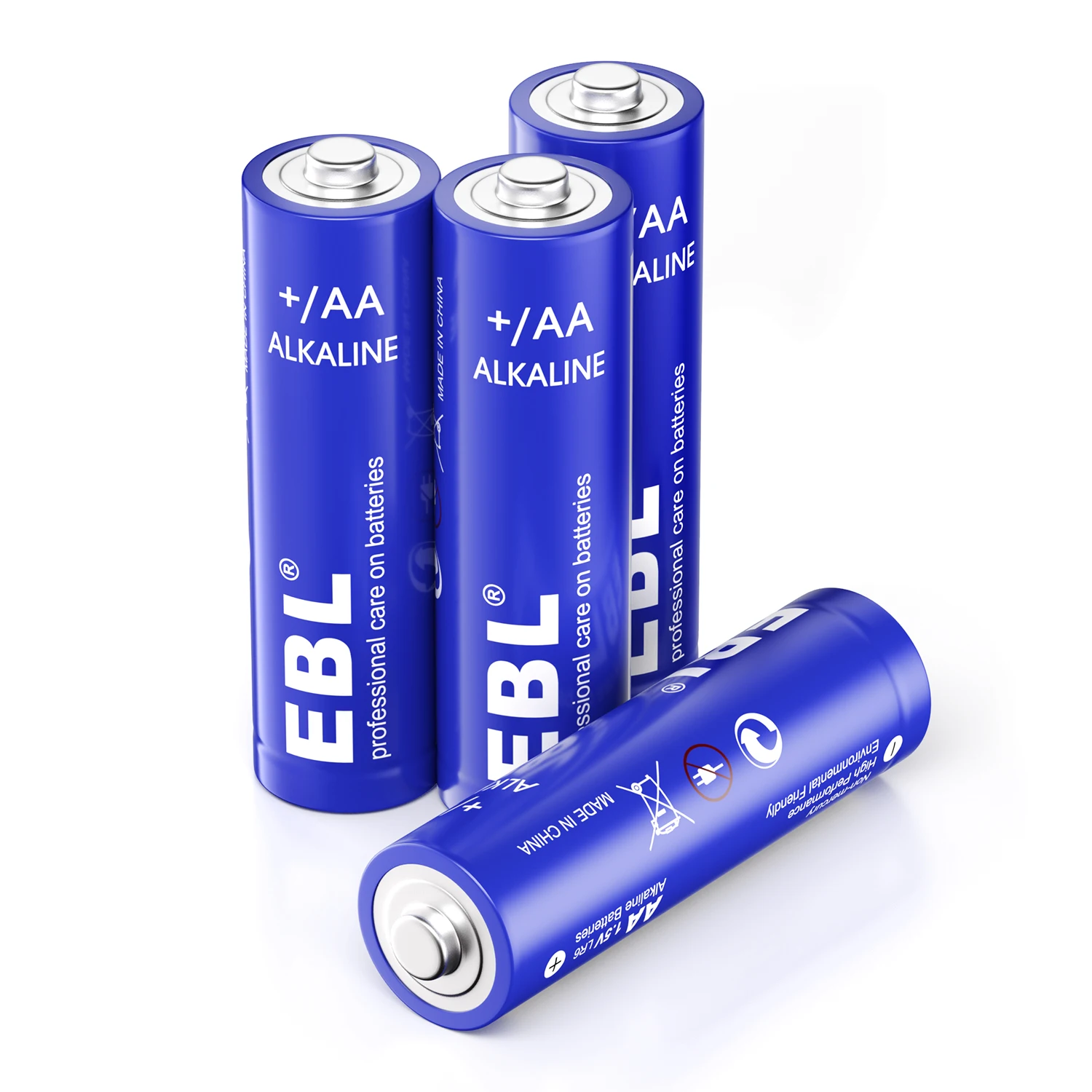 Leak Proof Design 2700mAh EBL Lr6 AA 4 Pack High Capacity 1.5V Double A Dry Long Lasting Alkaline AA Primary Battery