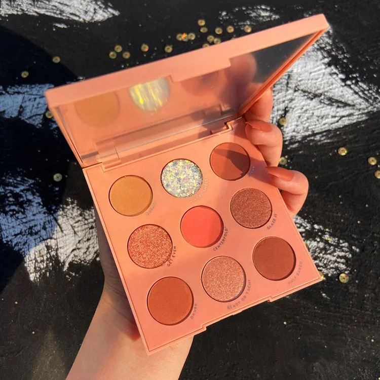 
Cosmetics eyeshadow palette vendor pressed glitter 9 fruit bright color waterproof high pigment candy eyeshadow 