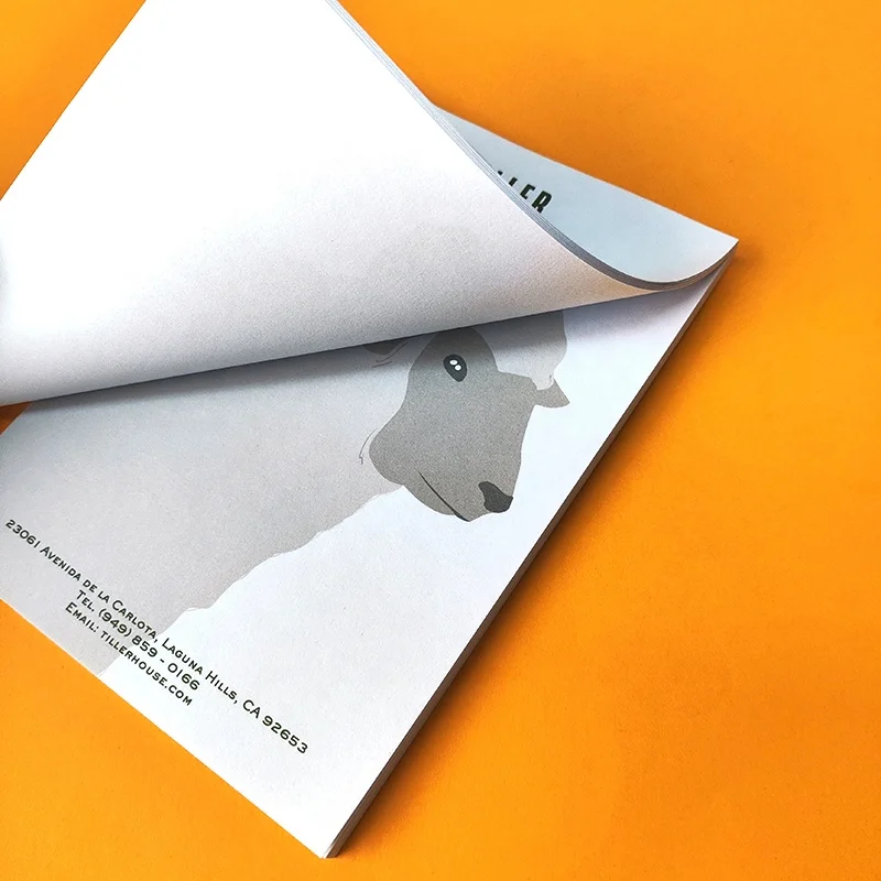 Custom Printed Private Brand A4 A5 A6 Office Business Notepads Stationery Notepad Writing Paper Note Memo Pads With Logo
