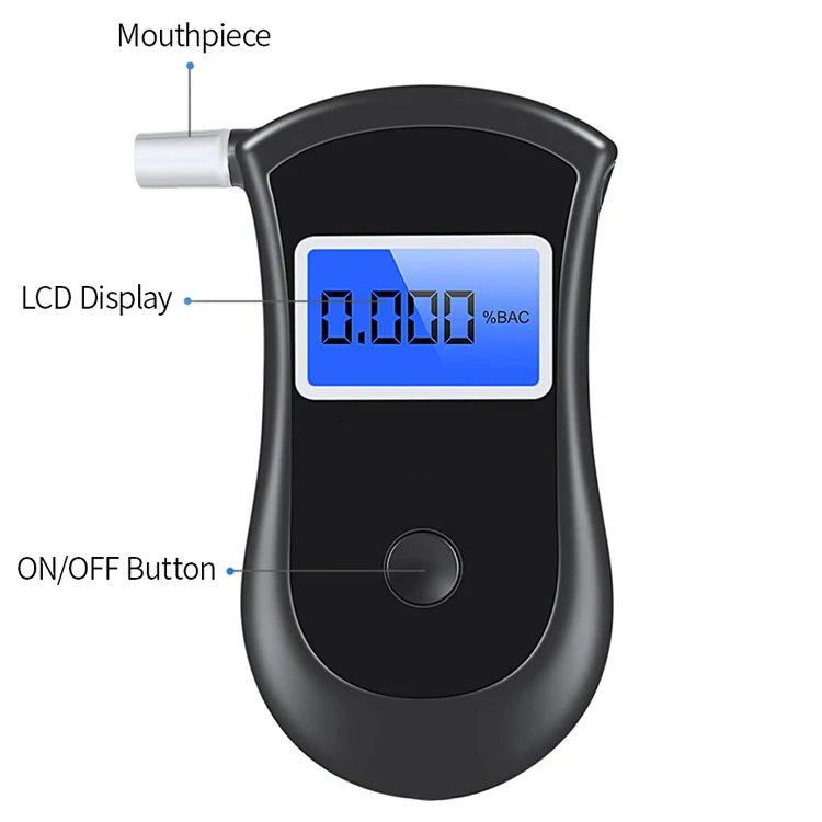 2021 alkoholtester Digital Private Portable Alcohol Breath Tester Wine Breathalyzer for Content