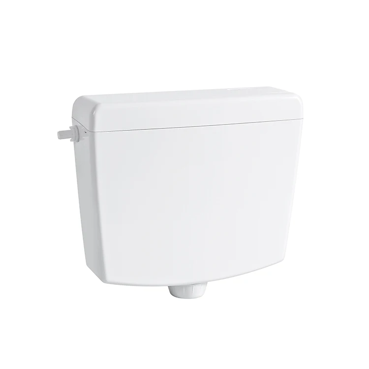 Factory direct selling white plastic square upper tank toilet dual flush pp cistern water tank for bathroom
