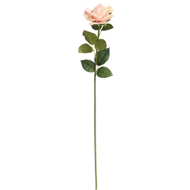 FCP1303 Lifelike single Real touch latex artificial rose flowers for sale