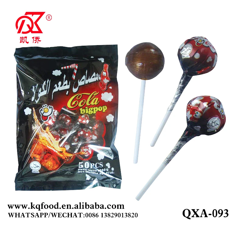 20g Bubble Gum Cola Lollipops Kids Sweets