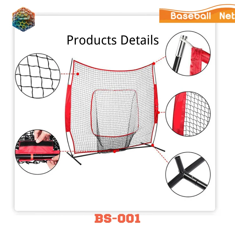 Portable Baseball Softball Batting Pitching Protective Hitting Training Practice Baseball Net