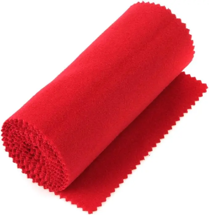 Red microfiber cleaning cloth piano keyboard dust cover, suitable for electronic keyboard, digital piano