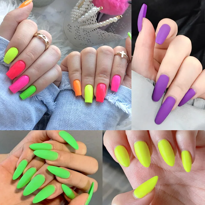 Venalisa 7.5ML Neon Gel Nail Polish UV Gel Nail Supplies Semi Permanent Soak off Varnishes Fluorescence Effect Acrylic Enamel