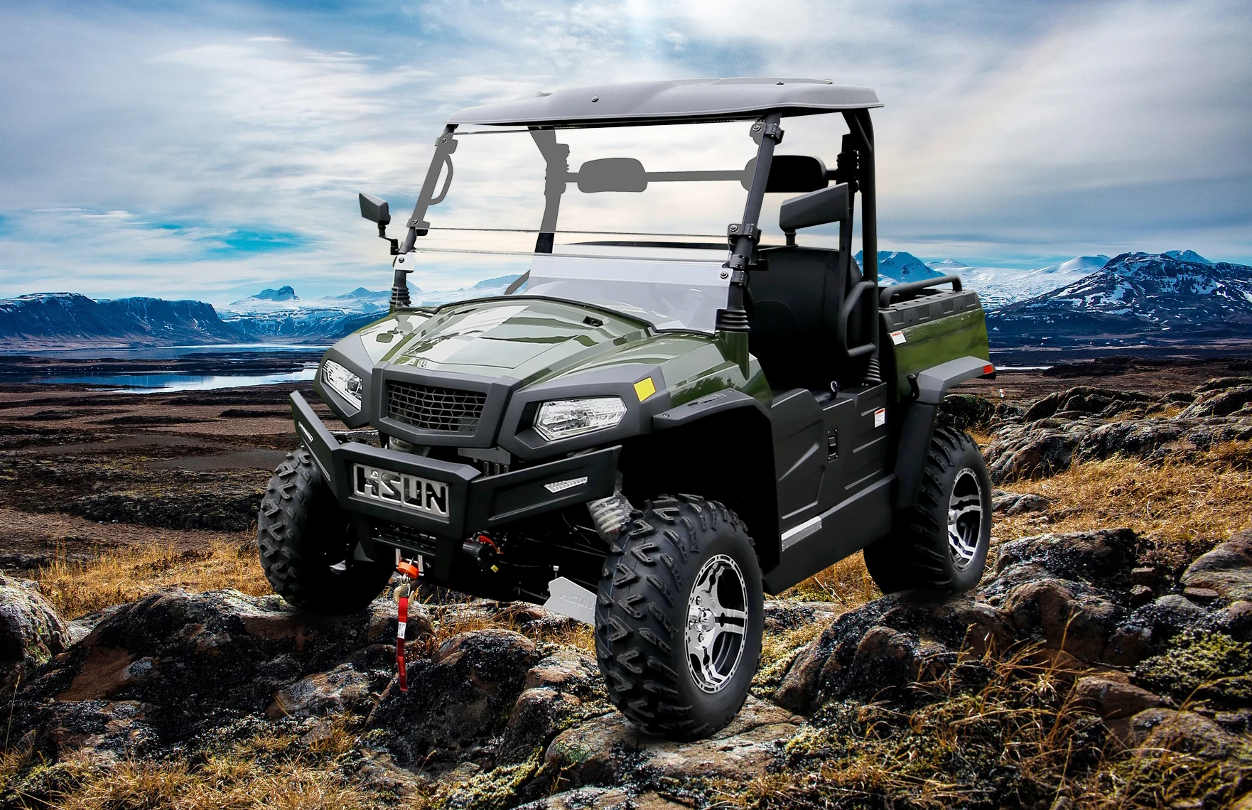 37 5 кВт электрический utv 4x4 сельскохозяйственный Электрический UTV для