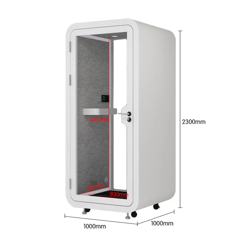 Removable piano soundproof cabin mobile office Household recording studio Live room insulation singing practice Office Pods