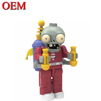 Plastic Cartoon Plants vs. Zombies Figures