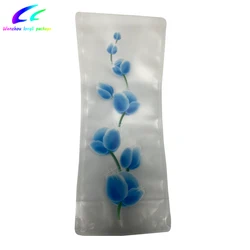 Hot sale beautiful printed foldable plastic vase for flowers