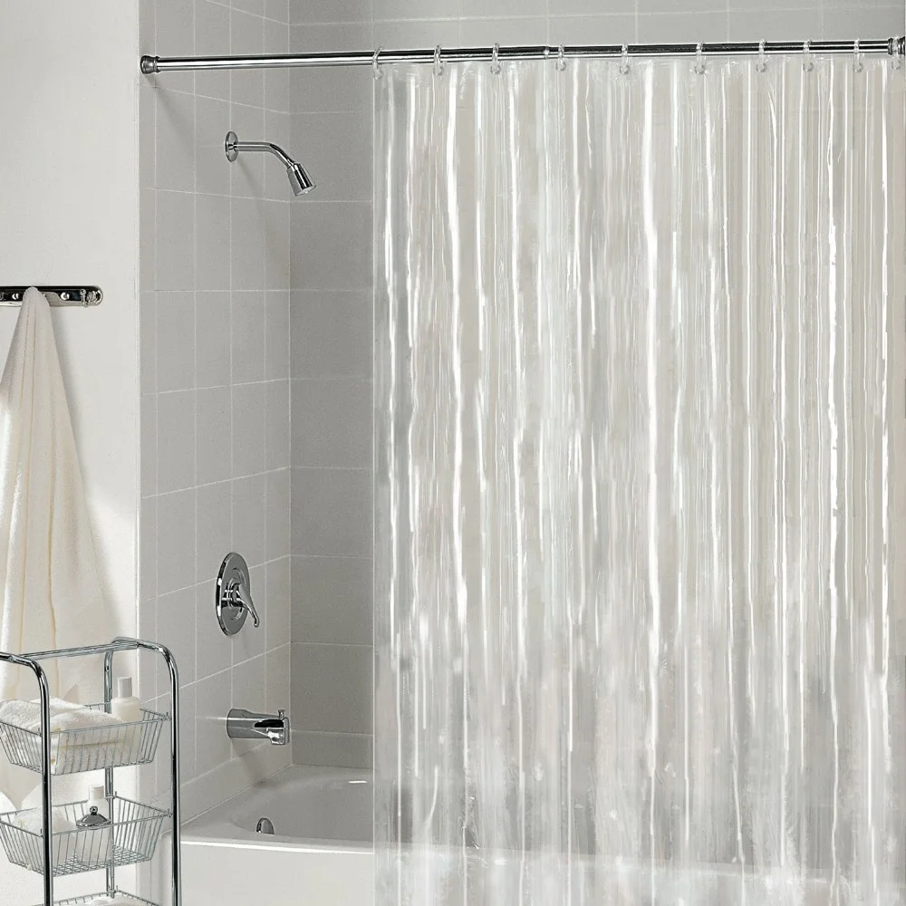 waterproof peva vinyl shower curtain for bathroom
