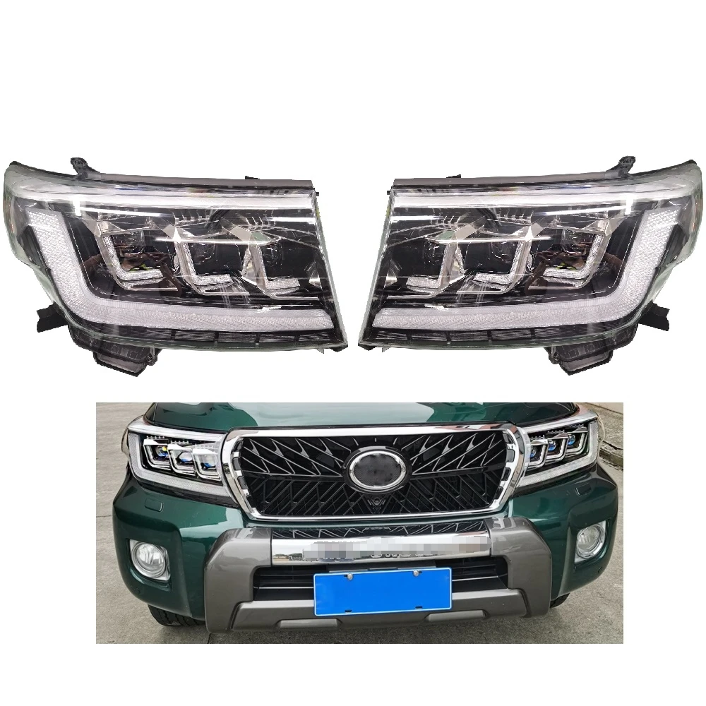 Новые стильные светодиодные фары MAICTOP для land cruiser lc200 2008-2015 с 3 объективами