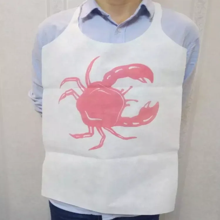 Korea Barbecue Adult Bib Dining Guest Non-Woven Disposable Adult Apron