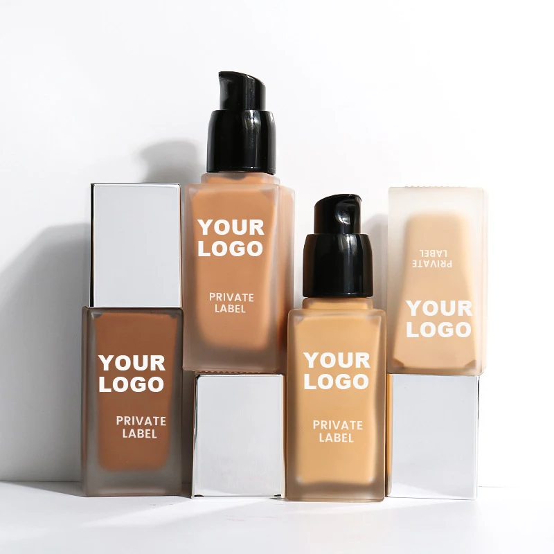 Private Label Vegan Waterproof Long Lasting Luminous Matte Cushion Face Non-Comedogenic Full Coverage Makeup Liquid Foundation
