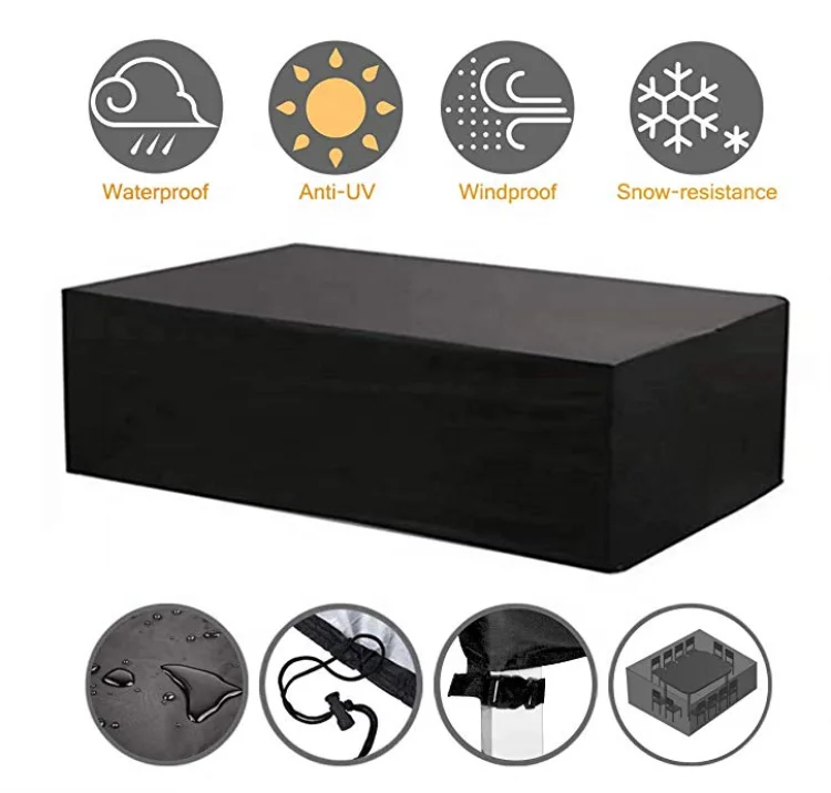Portable High Quality Oxford Cloth Foldable Waterproof Dust-proof Square Table Furniture
