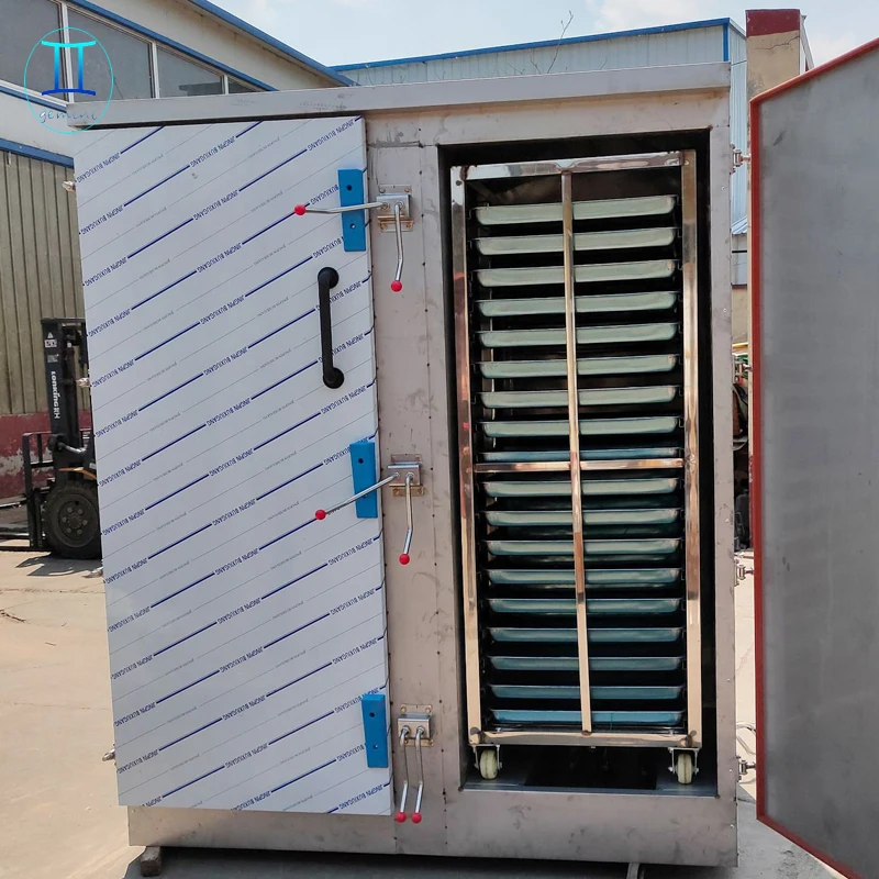 commercial timing chicken steamer 24-tray rice steaming cabinet with trolley