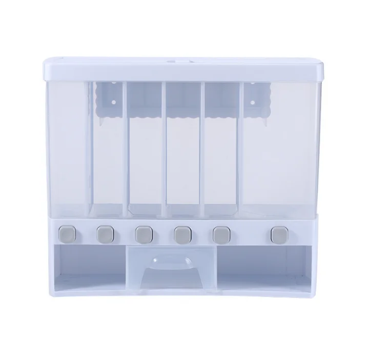 High quality Tabletop plastic dry food cereal rice dispenser storage container box for