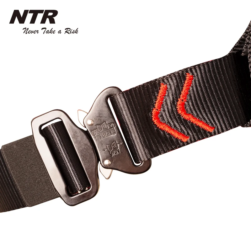 
Fall protection full body rescue safety harness with multiple gear loops for tree climbing, arborist and rope access 