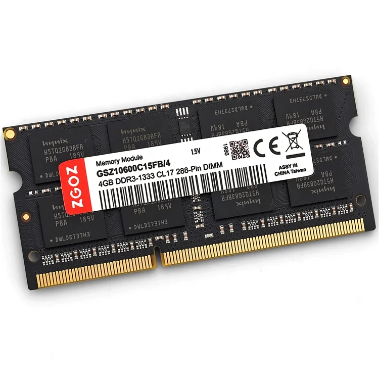 Laptop memory ddr3 ram 4gb 1333mhz/1600mhz PC3-10600/12800 for notebook computer