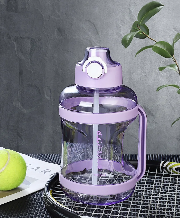 New Design 1500ml Water Bottles Sports Travel Space Drinking Bottle Custom Plastic Gym Water Bottle