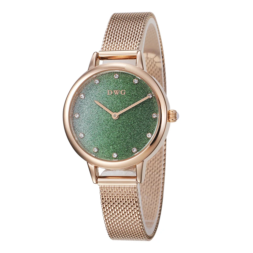 New Arrival Vogue Gold Stainless Steel Fashion Watch Women Ladies Quartz Dress Bracelet Watches With Bracelet