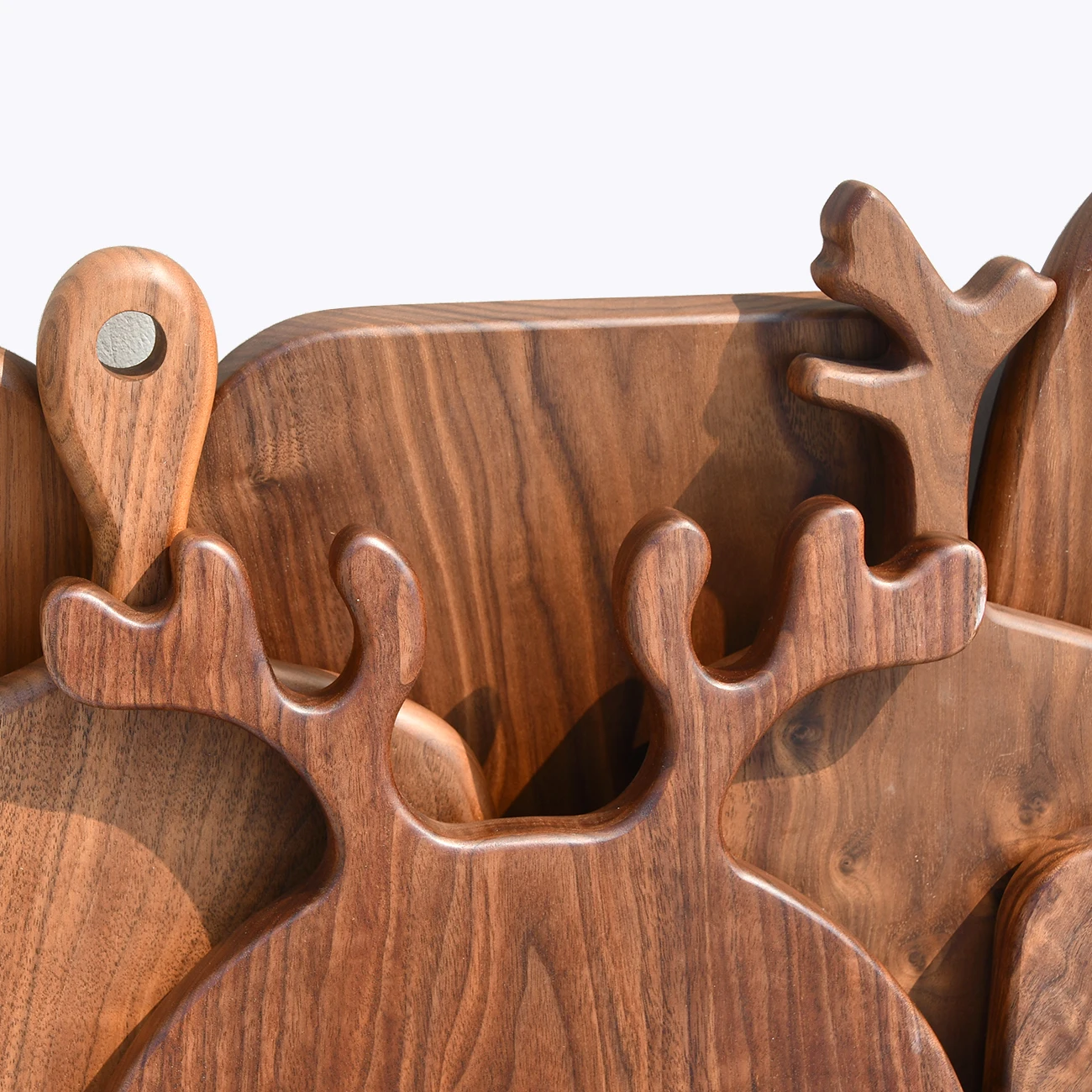 mini walnut Cutting Chopping wooden Cheese serving Board Charcuterie Platter Ideal with lid custom logo set tray for Fruit